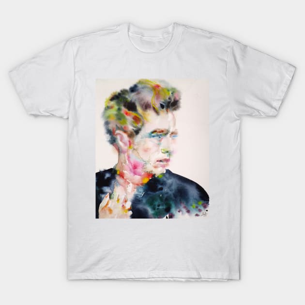 JAMES DEAN watercolor portrait .2 T-Shirt by lautir